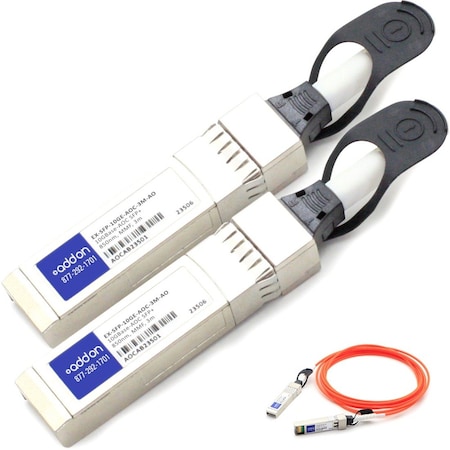 Add-On Addon Juniper Networks Compatible Taa Compliant 10Gbase-Aoc Sfp+ To EX-SFP-10GE-AOC-3M-AO